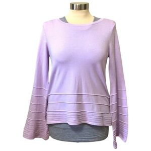 🪻BOGO🪻 Women's A New Day Lavender‎ Purple Bell Sleeve Sweater Size M